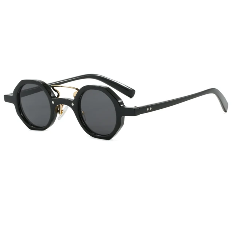 Carlon Retro Polygon Frame Unisex UV400 Sunglasses