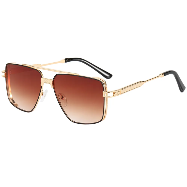 Dane Men's Metal Frame Gradient Lens UV400 Sunglasses