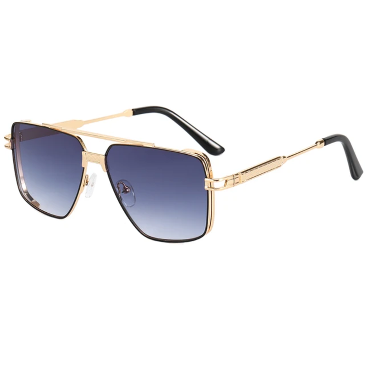 Dane Men's Metal Frame Gradient Lens UV400 Sunglasses