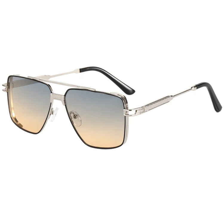 Dane Men's Metal Frame Gradient Lens UV400 Sunglasses