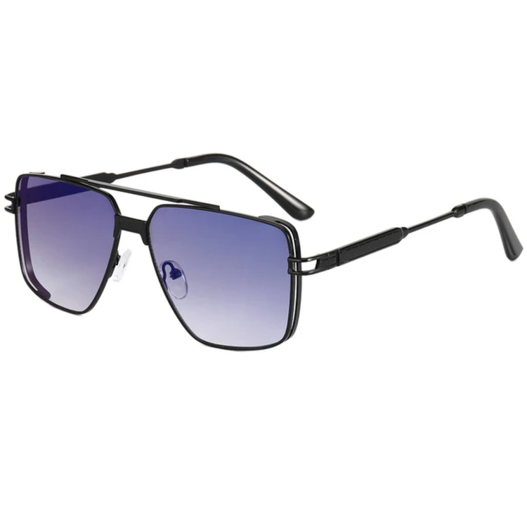 Dane Men's Metal Frame Gradient Lens UV400 Sunglasses