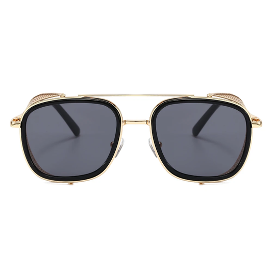 Kyle Men's Metal Square Frame UV400 Sunglasses