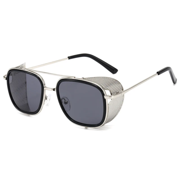 Kyle Men's Metal Square Frame UV400 Sunglasses