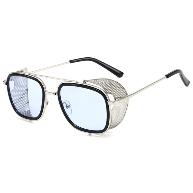 Kyle Men's Metal Square Frame UV400 Sunglasses
