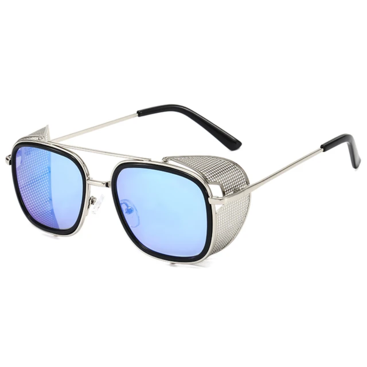 Kyle Men's Metal Square Frame UV400 Sunglasses