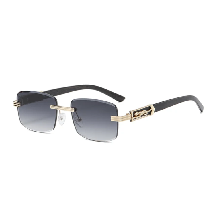 Jace Unisex Rectangle Rimless UV400 Sunglasses