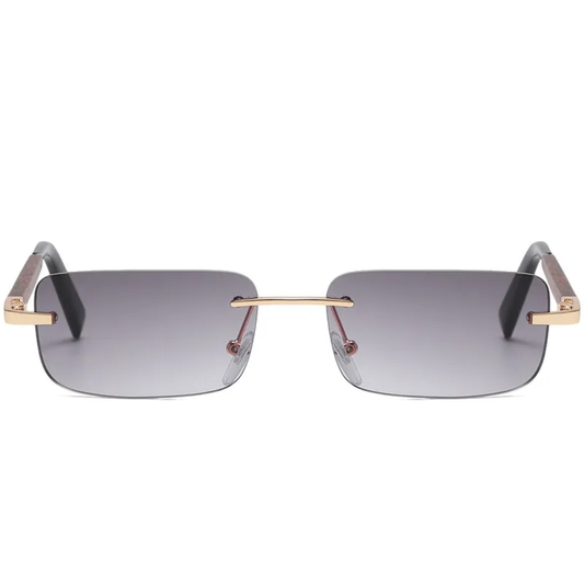 Unisex  Small Square Rimless Sunglasses