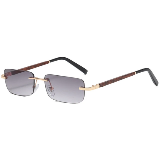 Unisex  Small Square Rimless Sunglasses
