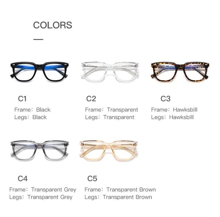 Nyra Oversized Square Frame Womens Anti Blue Light Eyeglasses