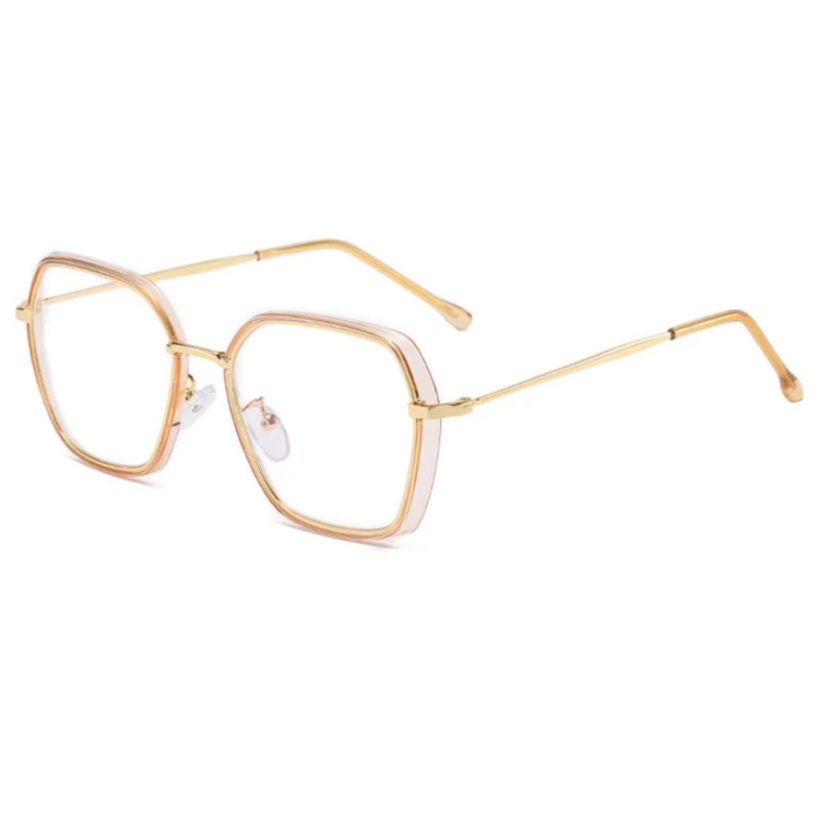 Zelda Womens Square Frame Anti Blue Light Blocking Glasses