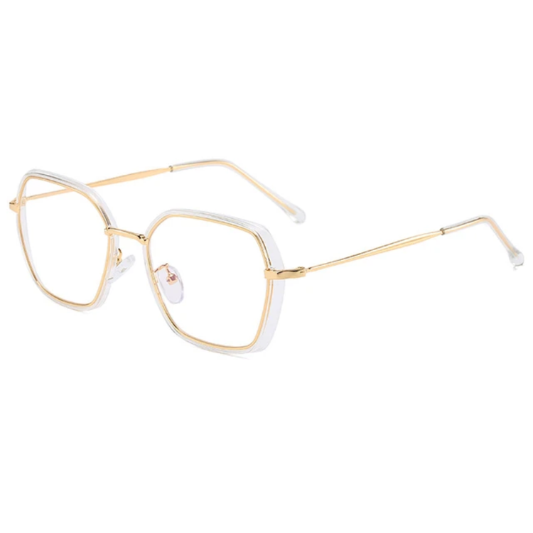 Zelda Womens Square Frame Anti Blue Light Blocking Glasses
