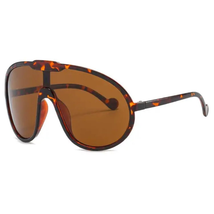 Mika Women's Oversized Pilot Frame UV400 Sunglasses