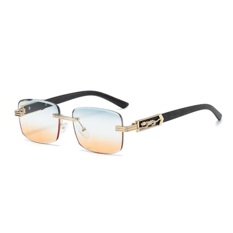 Jace Unisex Rectangle Rimless UV400 Sunglasses