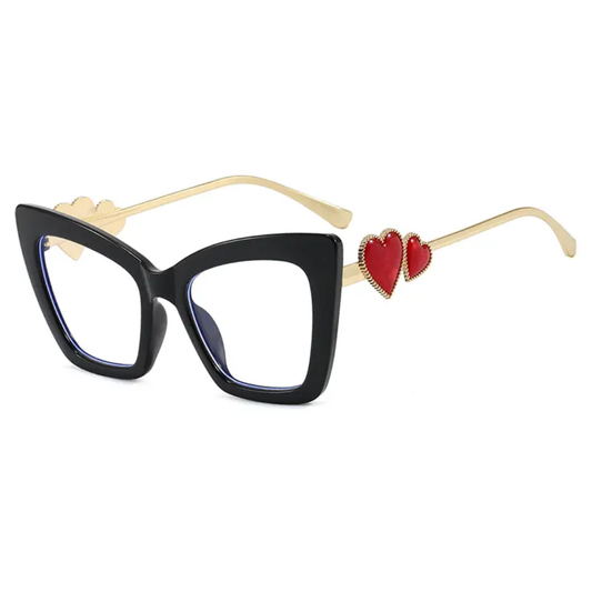 Lovern Women's Oversized Eye Frame  Anti-Blue Light Glasses