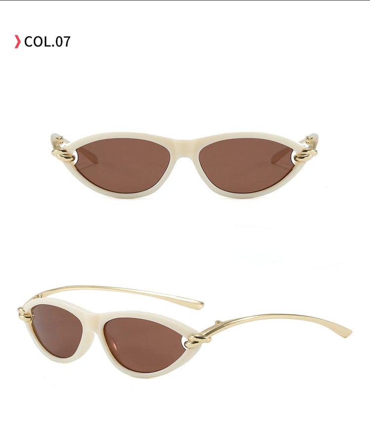 Lumen Retro Small Oval Frame Unisex UV400  Ssungalsses