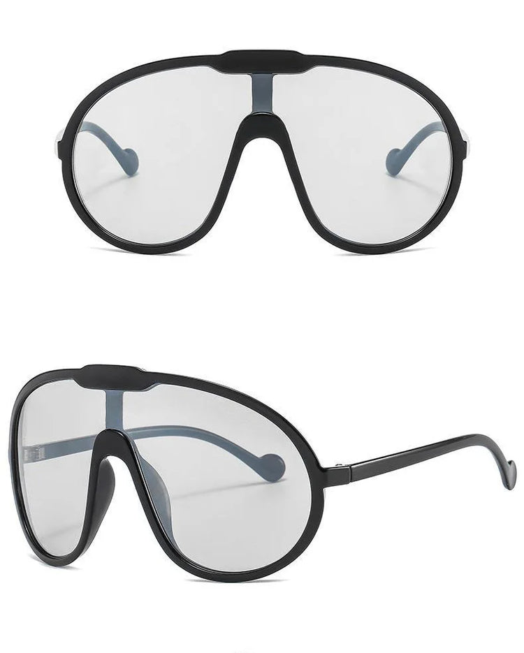 Mika Women's Oversized Pilot Frame UV400 Sunglasses