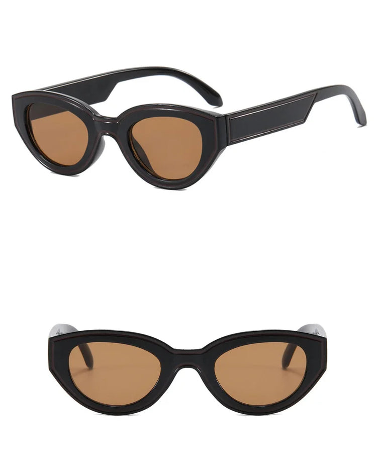 Kinesis Unisex Oval Cat Eye Retro UV400 Sunglasses