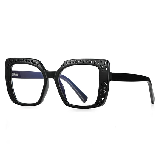 PRINCESS WOMENS OVERSIZED SQUARE FRAME ANTI BLUE LIGHT BLOCKING GLASSES