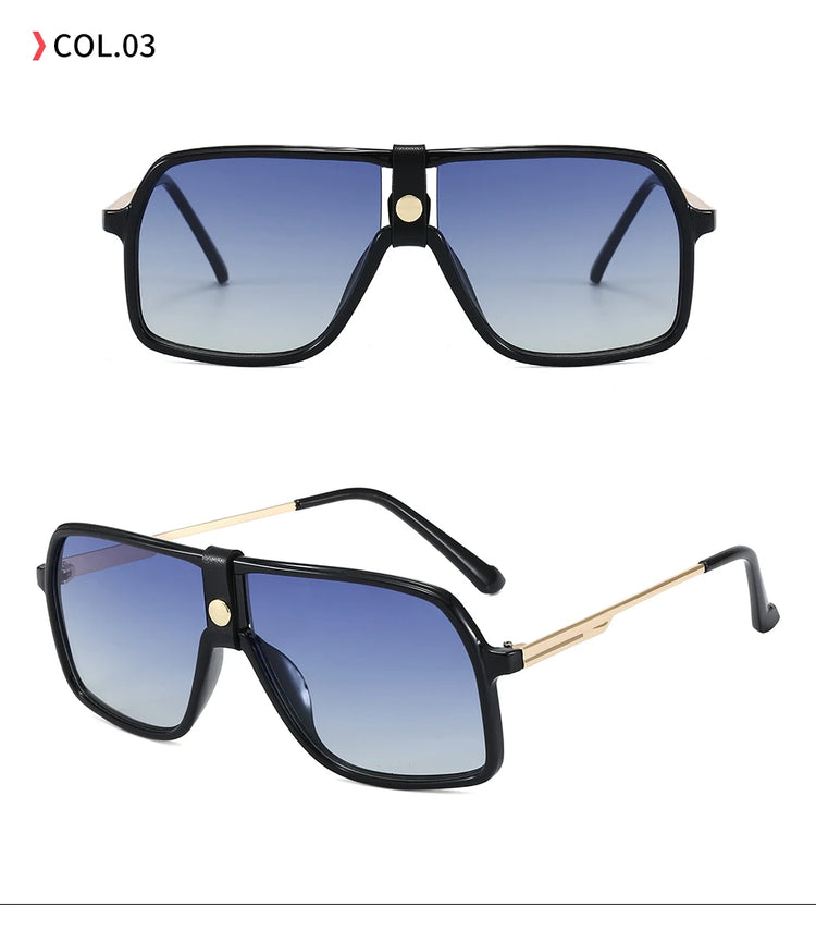 Amari Men's Shield Frame Gradient Lens UV400 Sunglasses