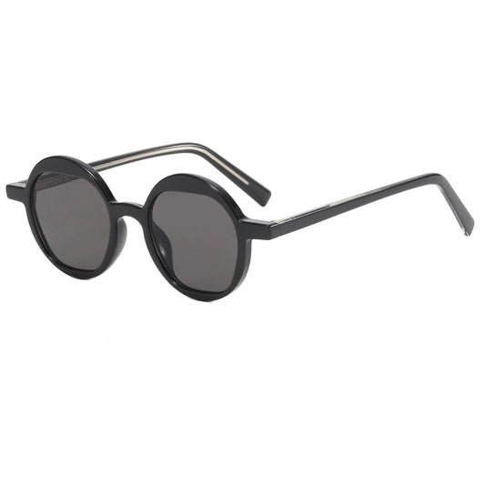 HUGHES WOMENS RETRO ROUND FRAME UV400 SUNGLASSES