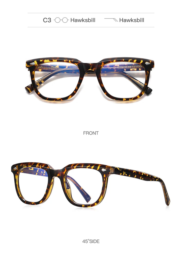 Nyra Oversized Square Frame Womens Anti Blue Light Eyeglasses