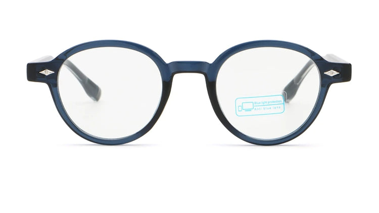Pixel Unisex Round Frame Anti-Blue Light Blocking Glasses