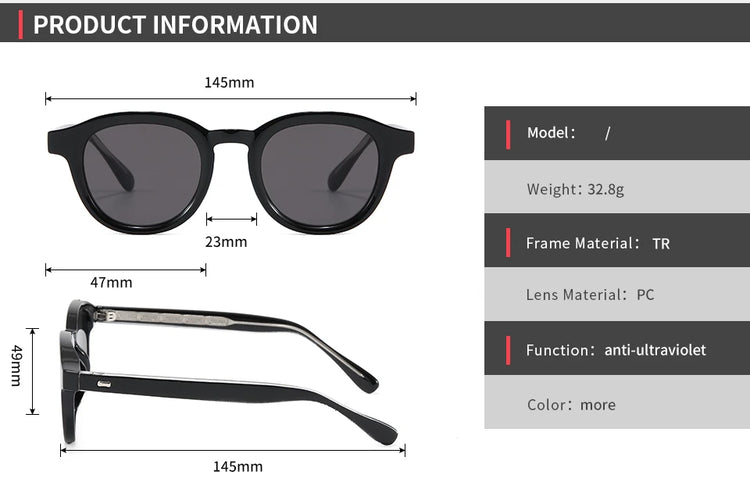 Aven Retro Round Men'sUV400 Sunglasses