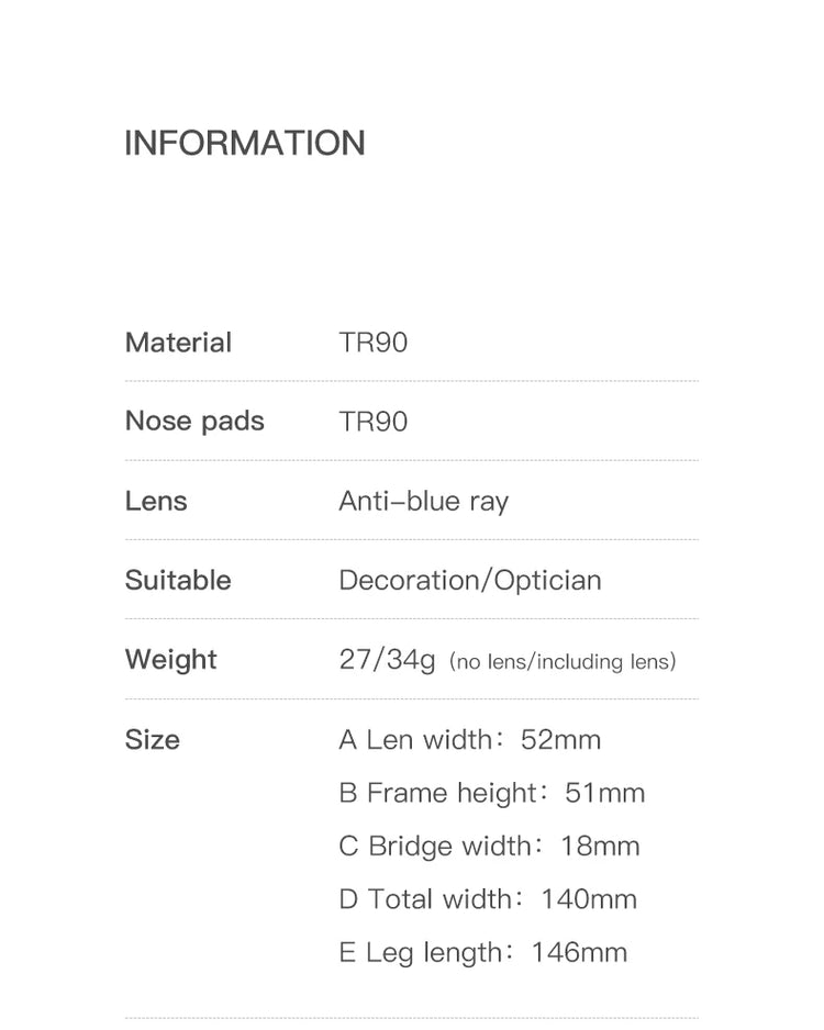 Zora Women’s Anti-Blue Light Cat Eye Frame Glasses