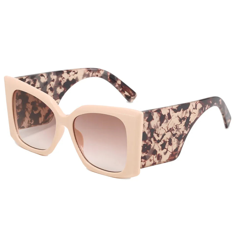 Maude Oversized Butterfly UV400 Chunky Frame Sunglasses