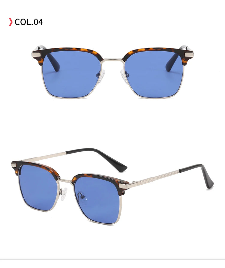 Remy Unisex  Clubmaster UV400  Square Frame Sunglasses