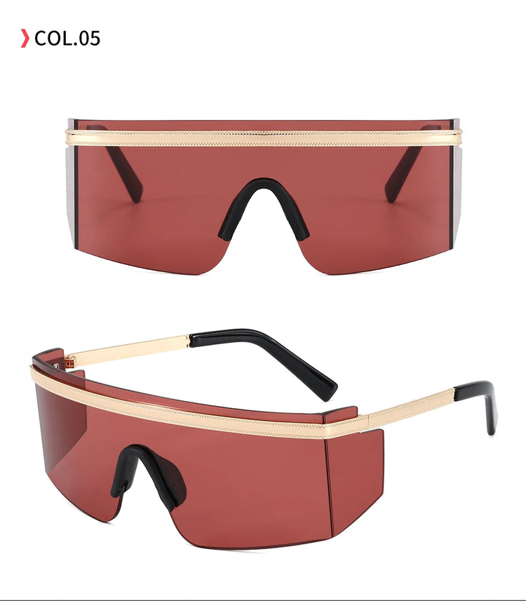 Ignis RImless Unisex Metal Detail  UV400 Sunglasses