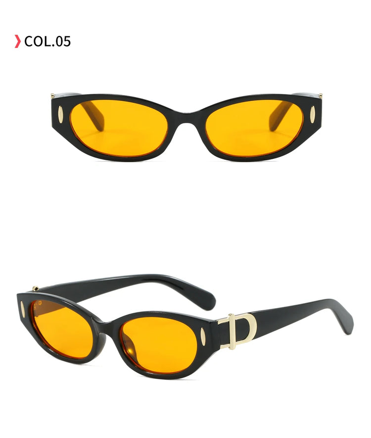 Essence Retro Unisex Small Rectangular Frame UV400 Sunglasses