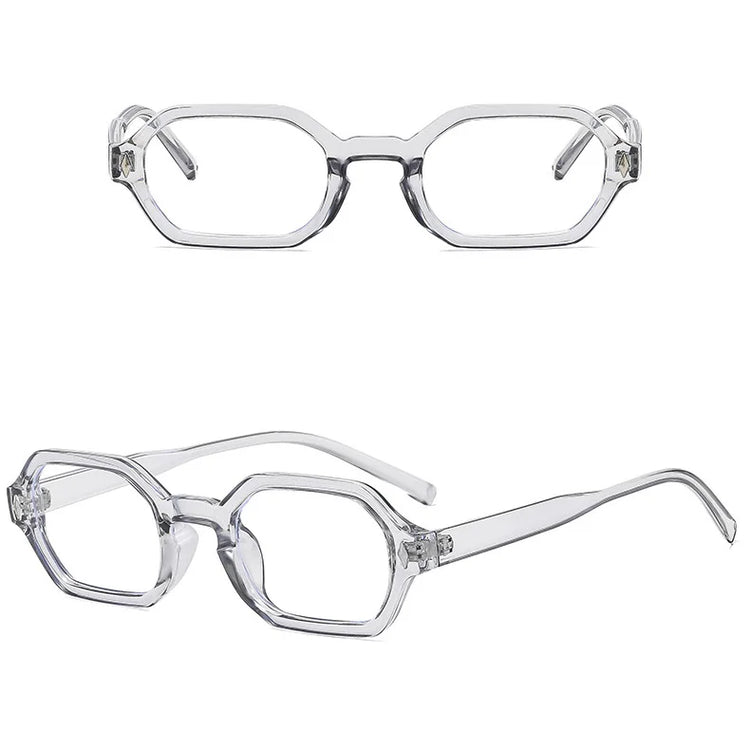 Icon Retro Rectangle Frame Unisex Anti-Blue Light Glasses