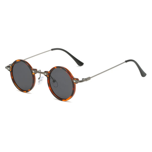 WILLIAM UNISEX RETRO METAL ROUND FRAME UV400 SUNGLASSES