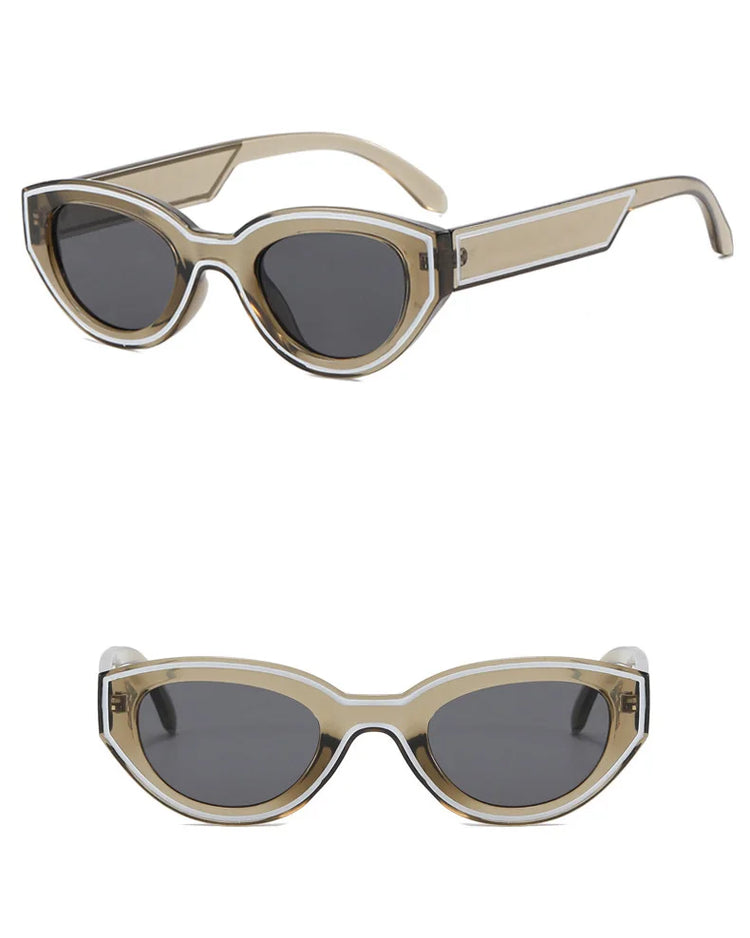 Kinesis Unisex Oval Cat Eye Retro UV400 Sunglasses