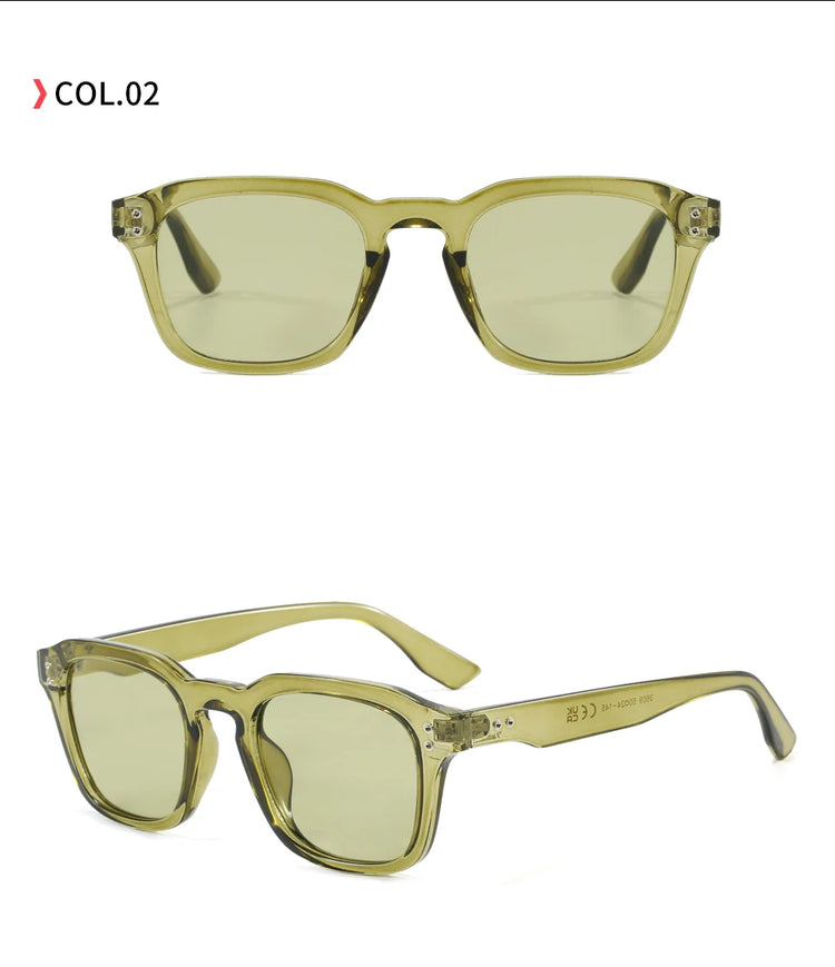 Horizon Retro Square Frame Unisex UV400 Sunglasses