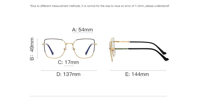 Dahlia Women's Square Frame Anti-Blue Light Glasses