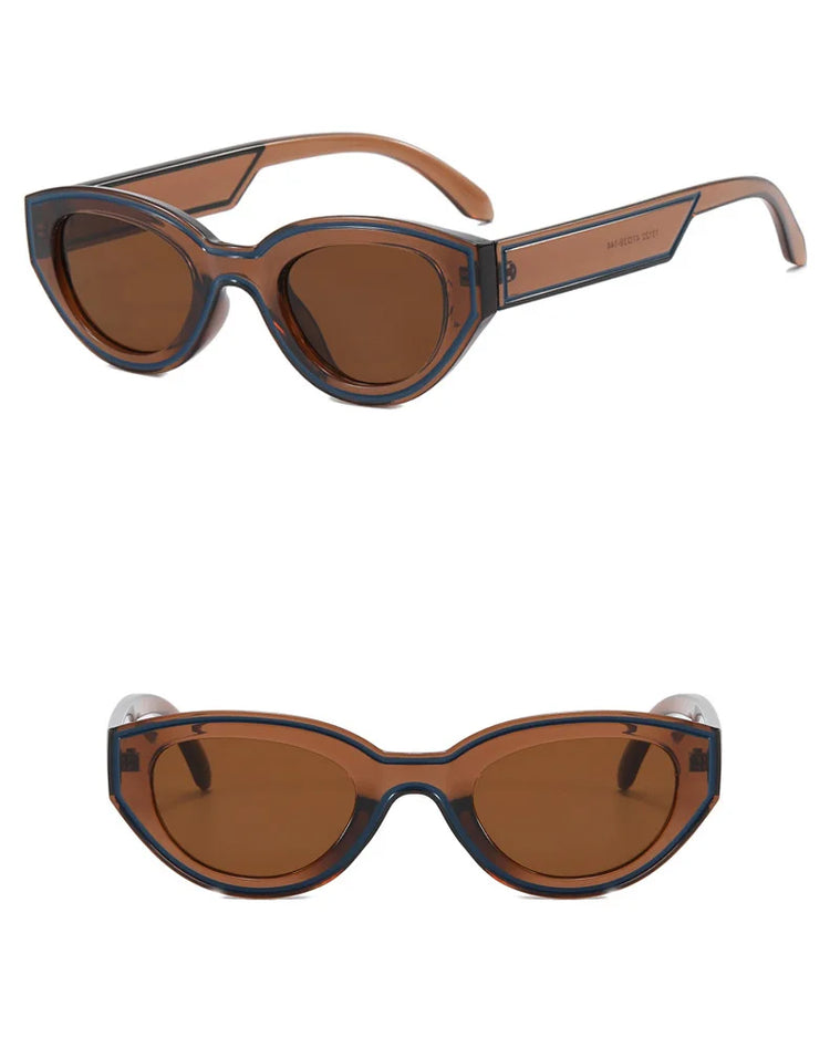 Kinesis Unisex Oval Cat Eye Retro UV400 Sunglasses