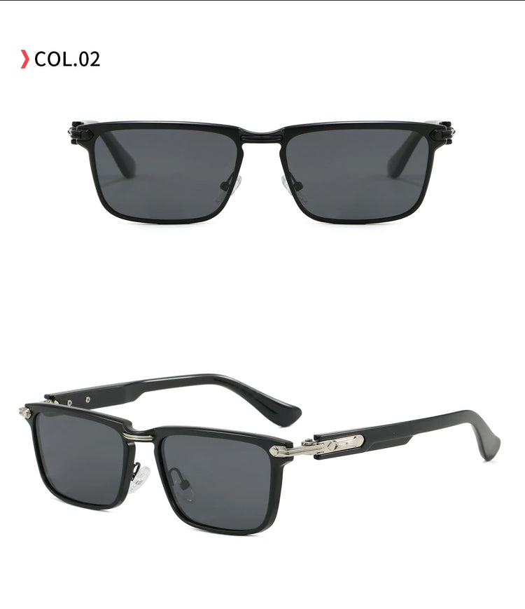 Zenith Retro Rectangle Frame UV400 Unisex Sunglasses