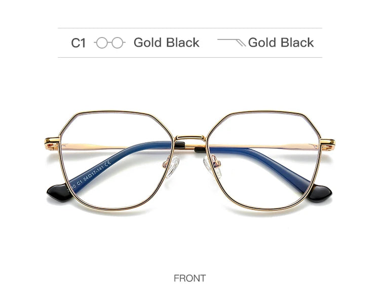 Women's Polygon Anti Blue Light Blocking Glasses