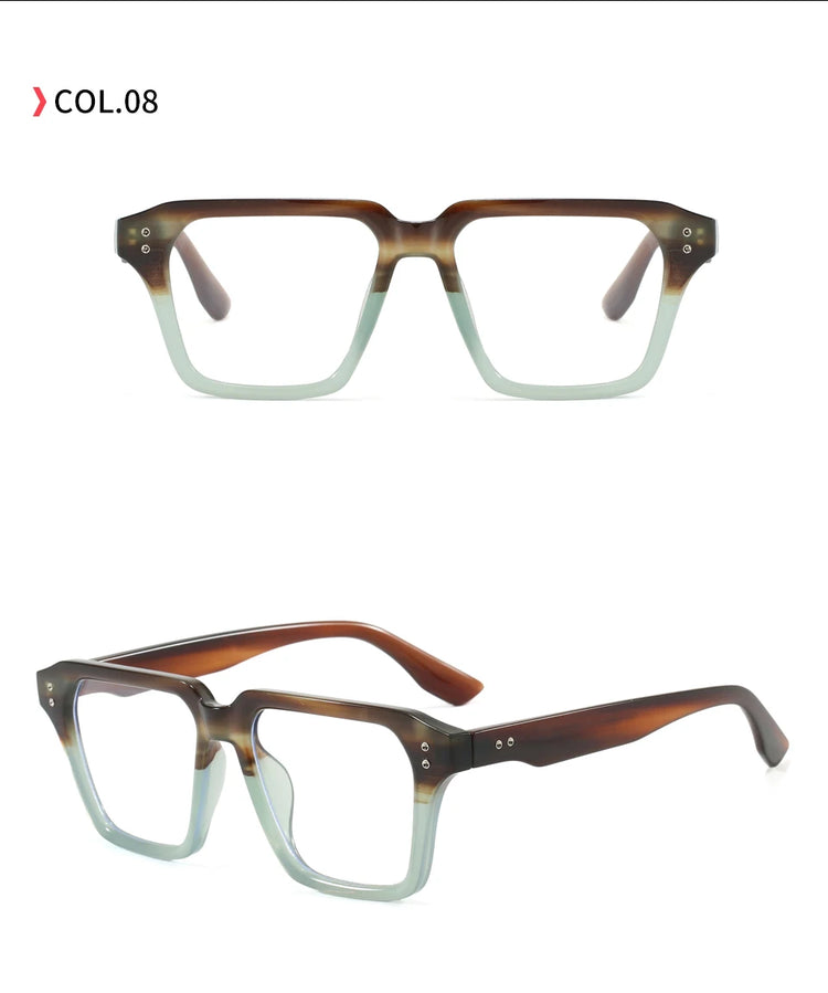 Frequency Unisex Classic Square Frame Anti-Blue Light Glasses