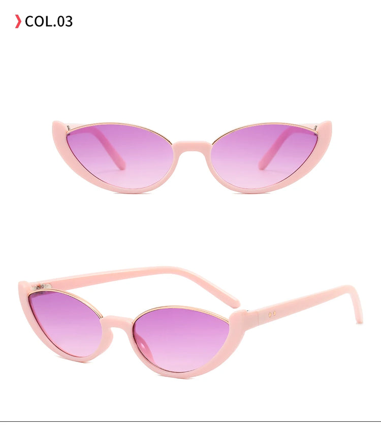 Solange Women's Small Oval Frame Retro UV400 Sunglasses
