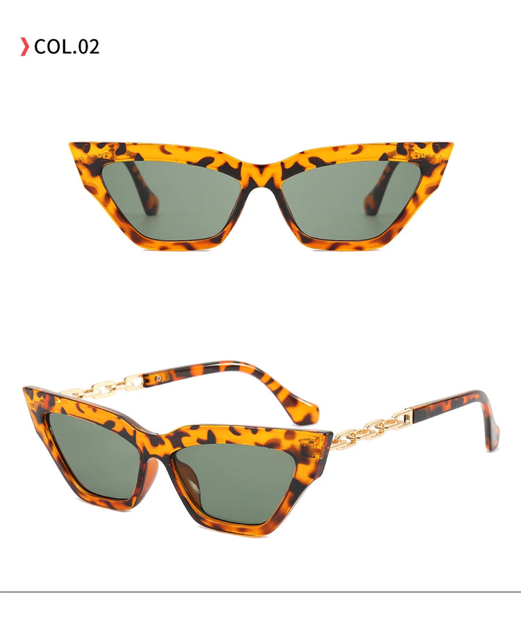 Willow Small Frame Women's Vintage Cat-Eye UV400 Sunglasses