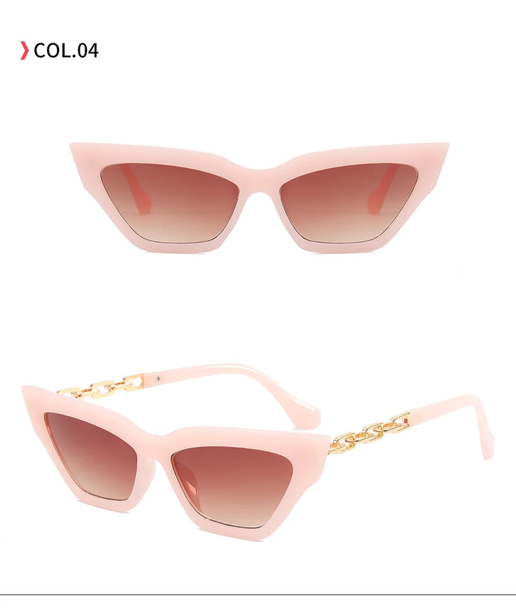 Willow Small Frame Women's Vintage Cat-Eye UV400 Sunglasses