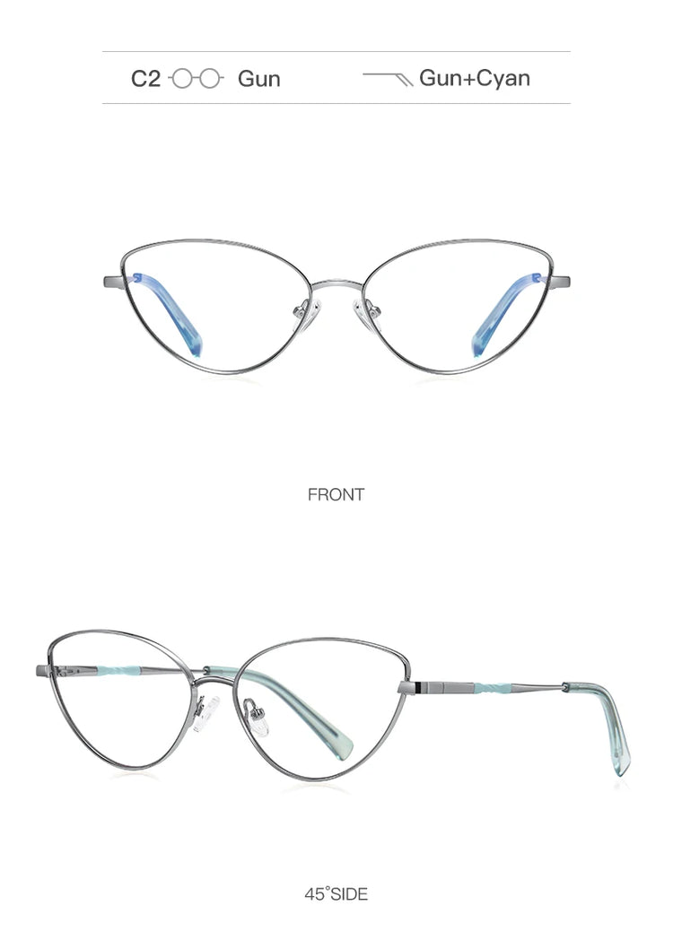 Cleo Women's Cat-Eye Anti-Blue Light Glasses