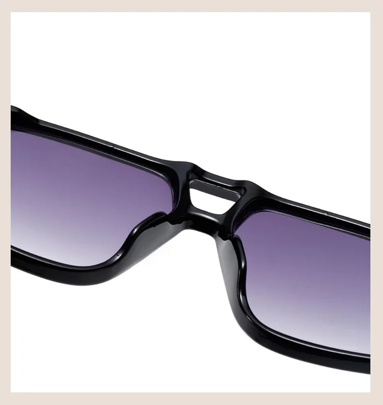 Axiom Men's Square Frame Retro Flat Top  Polarized Sunglasses