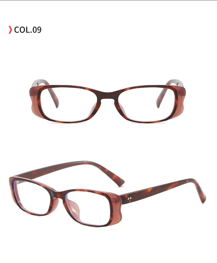 Roux Unisex Retro Rectangular Frame UV400 Sunglasses