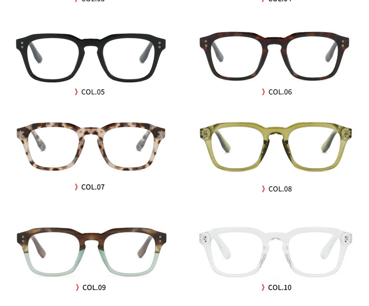 Prism Unisex Retro Square Frame Anti-Blue Light Glasses