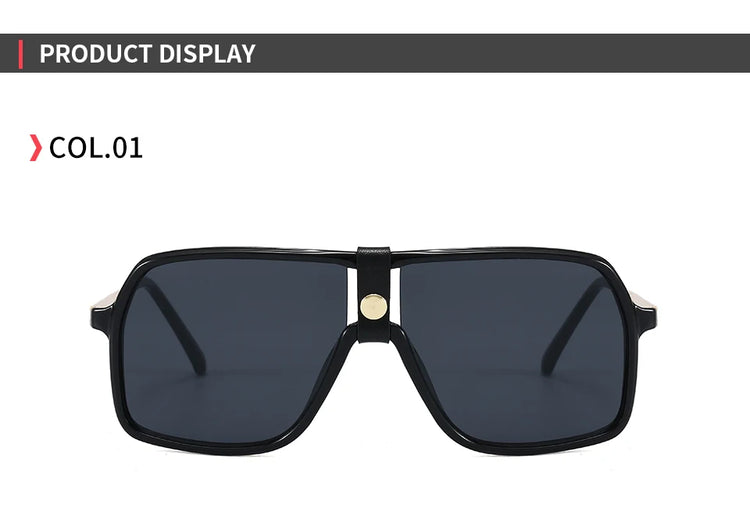 Amari Men's Shield Frame Gradient Lens UV400 Sunglasses