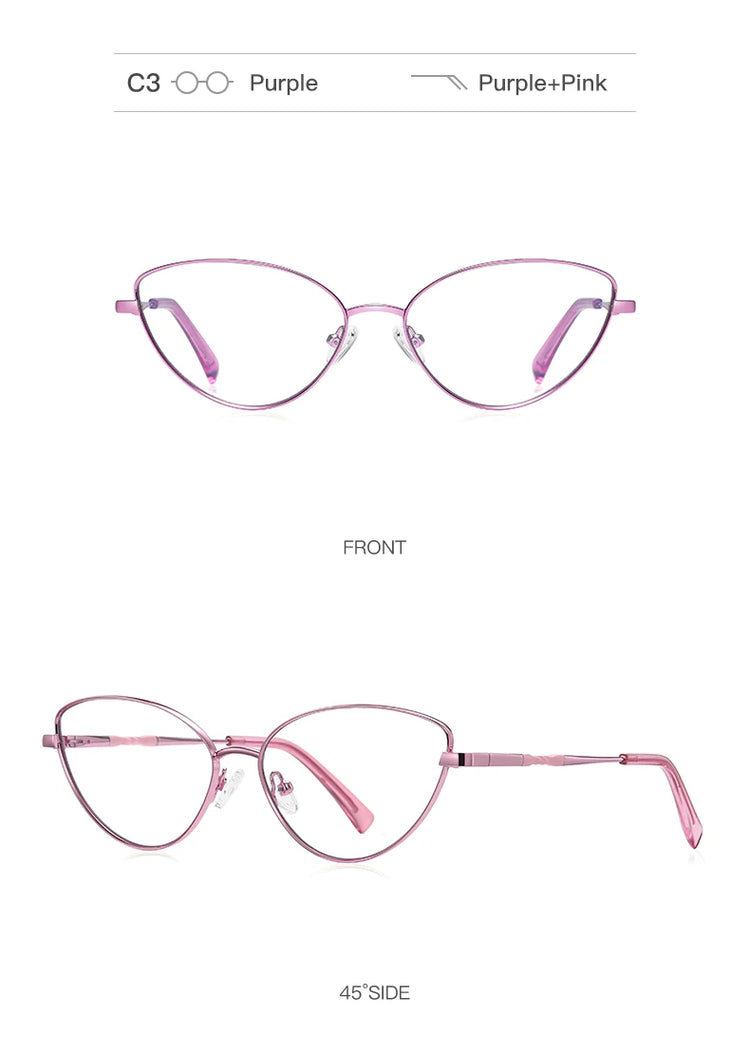 Cleo Women's Cat-Eye Anti-Blue Light Glasses
